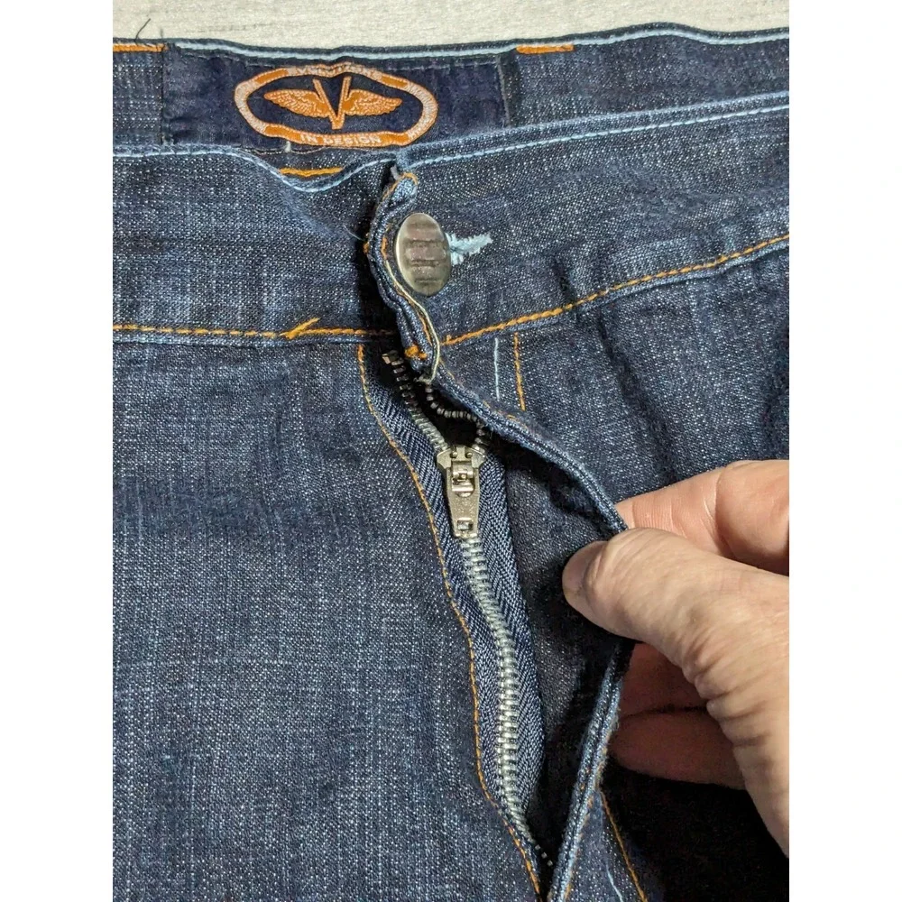 EVOLUTION IN‎ DESIGN Men 48X33 ONE NATION FOREVER STRONG Denim Jeans